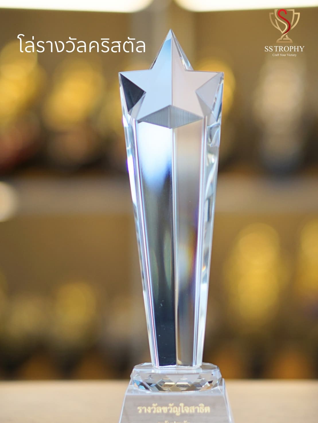 The Stellar Diamond K9 Crystal Trophy